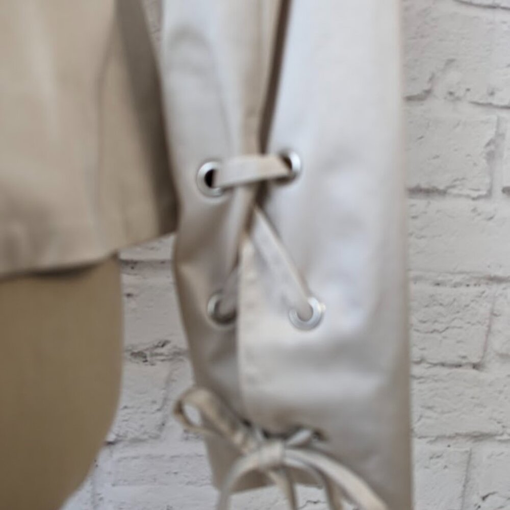 Classy Tan Spring Blazer Jacket By Cache - Size 2 - image 6